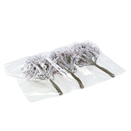 Floristik24 Tak met sneeuw 22cm 3st