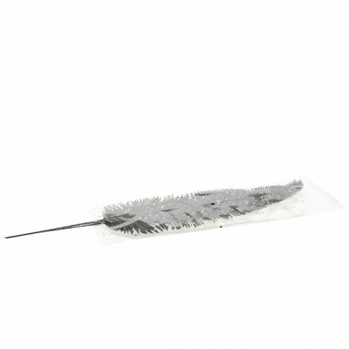 Floristik24 Decoratief varen glinsterend zwart 3st