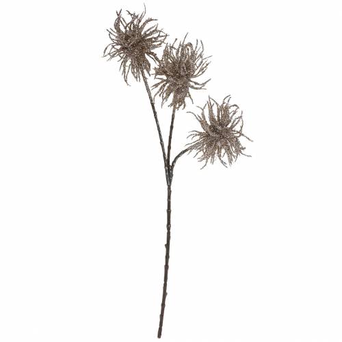 Floristik24 Clematis kunsttak champagne met glitter 46cm