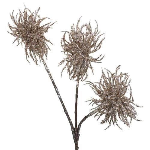 Floristik24 Clematis kunsttak champagne met glitter 46cm