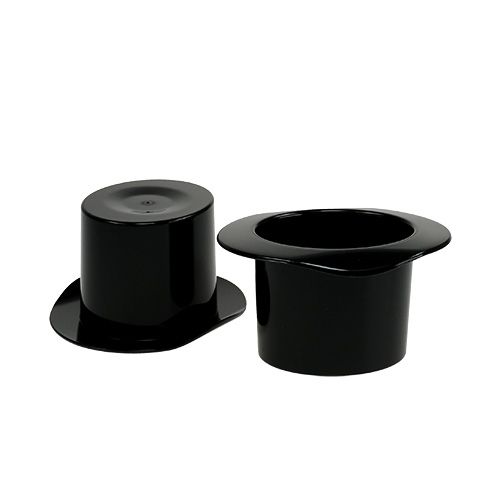 Artikel Cilinder zwart 7cm 9 st