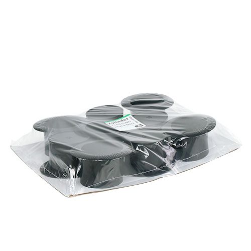 Artikel Cilinder zwart 7cm 9 st