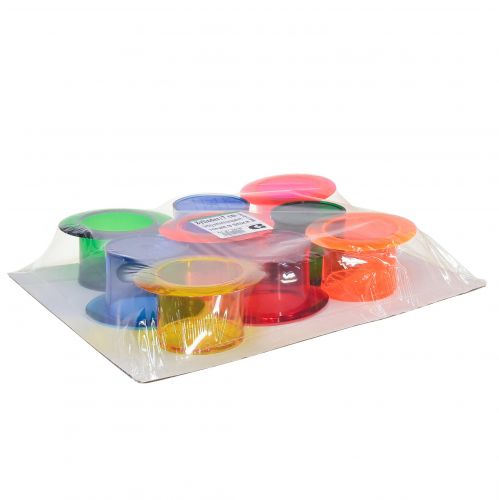 Artikel Plantenbak decoratieve cilinder kleurrijke tafeldecoratie 12×10×6,5cm 9st