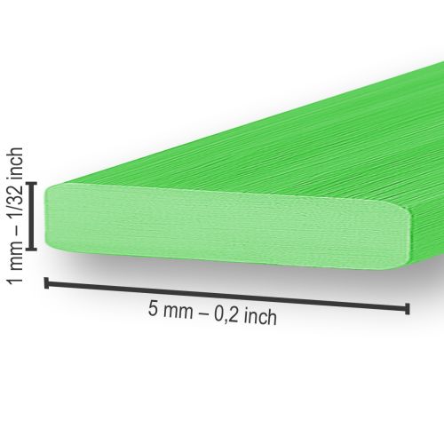 Artikel Aluminium platte draad appelgroen 5mm 10m