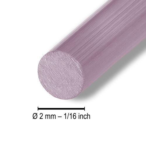 Artikel Aluminiumdraad Ø2mm roze decoratief draad rond 480g