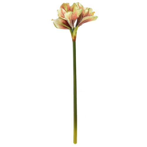Artikel Kunstamaryllisbloem in roze en geel - 66 cm - ideaal cadeau-idee en stijlvolle decoratie voor interieur