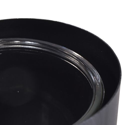Artikel Antiek grijze metalen houder met hartvorm en glazen houder - 30 cm decoratie voor een romantische sfeer 2 stuks