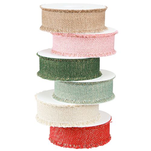 Franjelint sierlint glitter gekleurd 40mm 15m