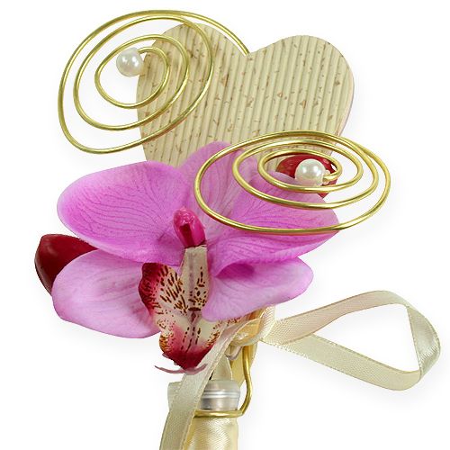 Floristik24 Bankhanger met buis en hart 18cm 6st
