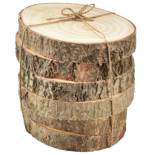 Artikel Boomschijf Paulownia klokjesboom naturel Ø12-14cm 6 st