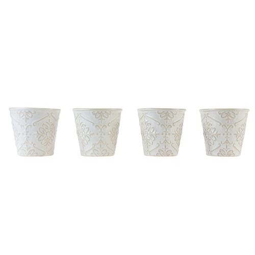 Artikel Plantenbak keramiek plantenpot wit Ø7cm H8cm 4st