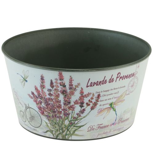 Artikel Plantenbak lavendel kunststof bloemenschaal rond Ø21cm H11cm