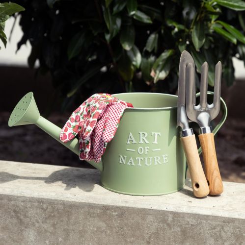 Floristik24 Bloempot gieter mintgroen zink Ø16,5cm H17cm