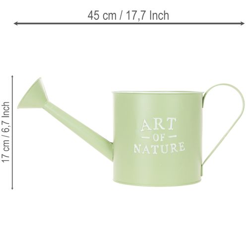 Bloempot, decoratieve gieter, mintgroene zinken plantenbak, Ø16,5 cm | Floristik24.nl