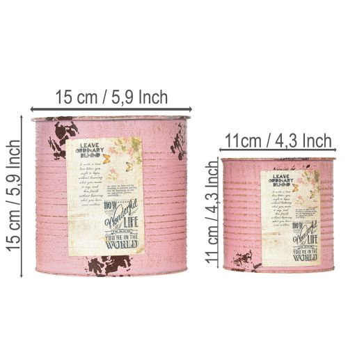 Artikel Bloempottenset voor balkon en tuin, decoratieve plantenbakken, vintage stijl, 15 cm, 3 stuks