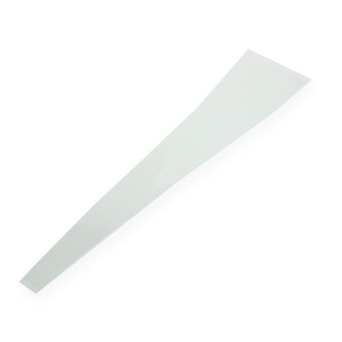 Floristik24 Bloementas blanco transparant L60 B14cm - 3cm 50st VERKEERD ITEM