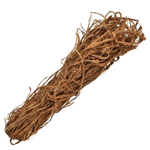 Artikel Hobbymateriaal natuurlijke decoratieve vezels bruin exotische natuurlijke vezels 500g