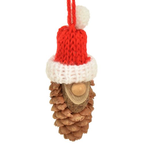 Artikel Kerstboomdecoratie kabouterkegel kabouter rood 9cm 12st