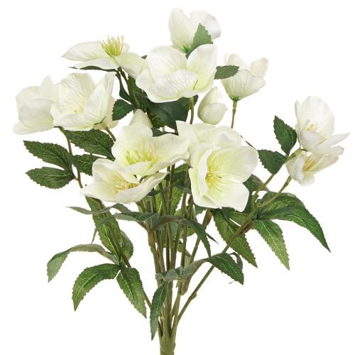 Artikel Kerstrozenboeket 39cm crème