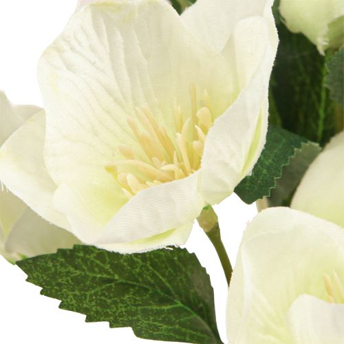 Artikel Kerstrozenboeket 39cm crème