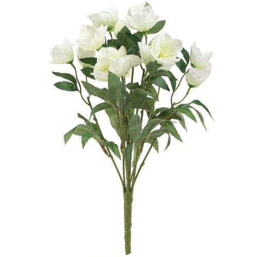 Artikel Kerstrozenboeket 39cm crème