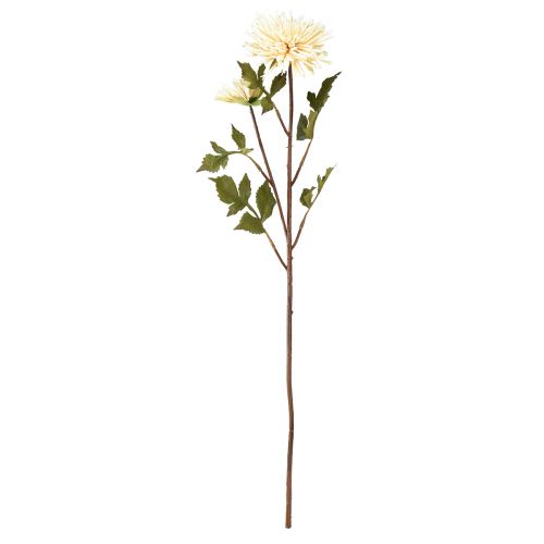 Artikel Chrysant crème kunstbloem met 2 bloemen L70cm