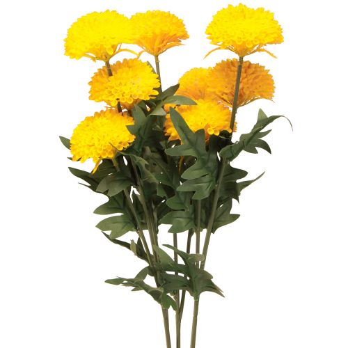 Artikel Dahlia kunstdecoratiebloemen gele bloesem L64cm, set van 3