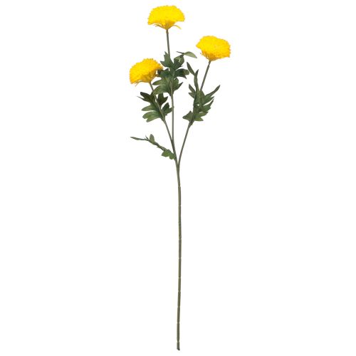 Artikel Dahlia kunstdecoratiebloemen gele bloesem L64cm, set van 3