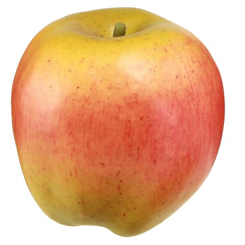 Artikel Decoratieve appelgele en rode decoratieve fruitvoerdummy Ø9cm