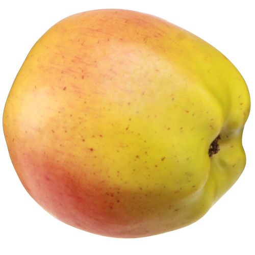 Artikel Decoratieve appelgele en rode decoratieve fruitvoerdummy Ø9cm