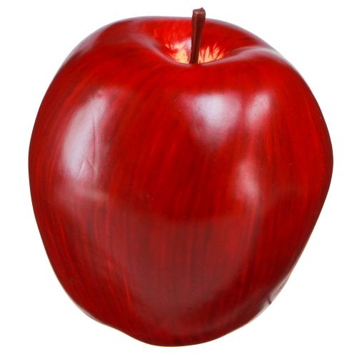 Floristik24 Deco appel rood Deco fruit Ø8cm H9,5cm Rood Delicious 4 st