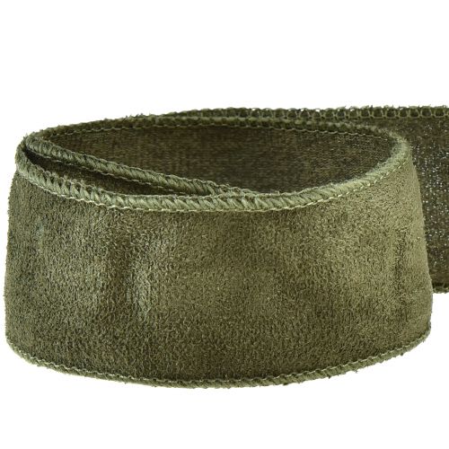 Artikel Stoffen lint fluweel decoratief lint groen sieradenlint B50mm L8m