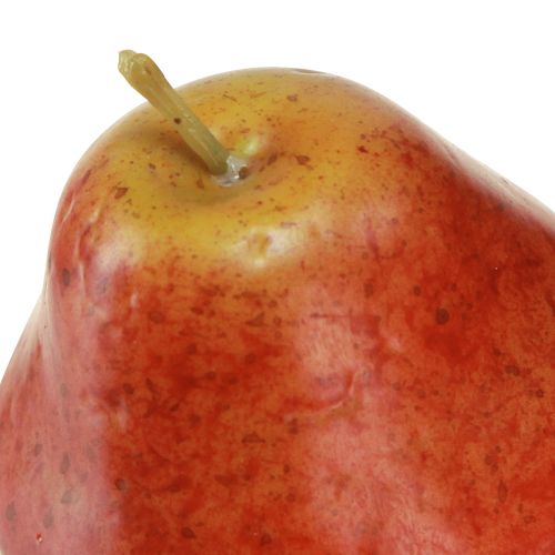 Artikel Decoratieve peren decoratief fruit rood in net Ø5,5cm H6,5cm 6 st