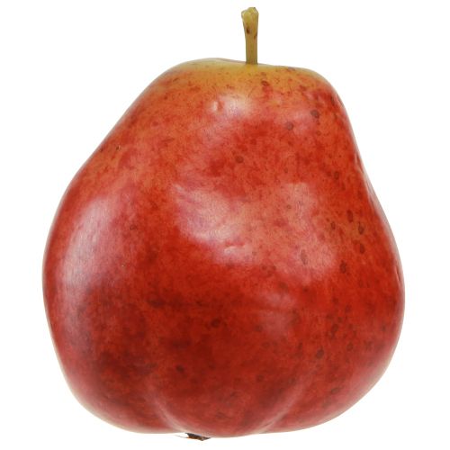 Artikel Decoratieve peren decoratief fruit rood in net Ø5,5cm H6,5cm 6 st