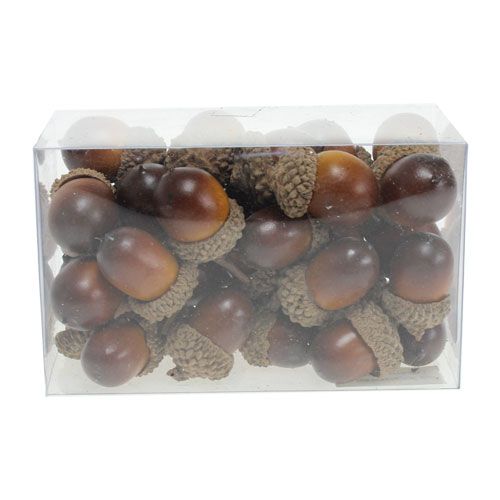 Floristik24 Decoratieve eikels 3cm 36p