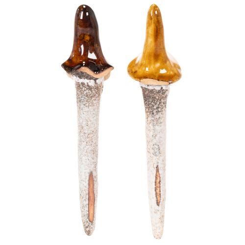 Decoratieve tuinkabouterfiguur voor plantenpotten, 16 cm, 2 stuks | Floristik24.nl