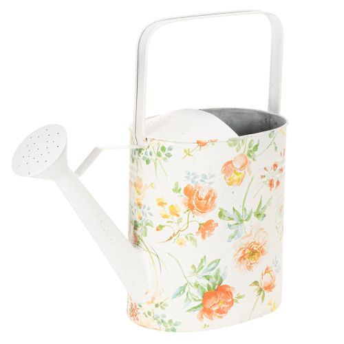 Vintage decoratieve metalen gieter met rozenmotief, zomerse tuindecoratie, nostalgische plantenbak, H31,5 cm kopen | Floristik24.nl