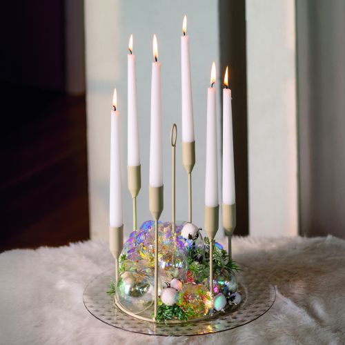 Artikel Decoratieve hortensia iriserende kunstbloem Kerstmis 27cm 4 stuks