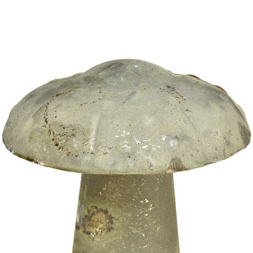 Floristik24 Decoratieve Paddestoel Metaal Herfstgroen Roest Vintage 30cmx50cm
