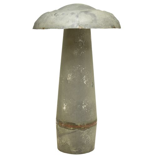 Floristik24 Decoratieve paddestoel metaal herfstdecoratie roestgroen vintage 36cmx62cm