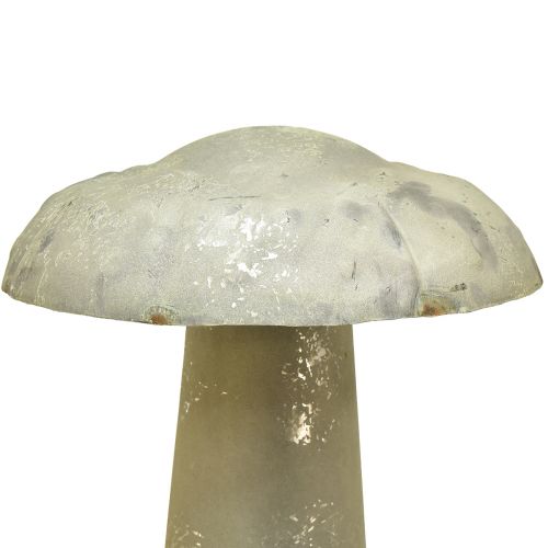 Floristik24 Decoratieve paddestoel metaal herfstdecoratie roestgroen vintage 36cmx62cm