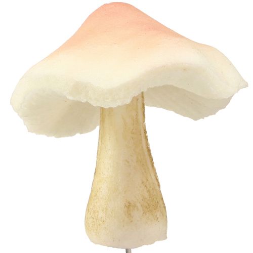 Artikel Decoratieve paddenstoelen voor het plakken van bruine decoratieve paddenstoelen herfst 3,5/5,5cm 16 stuks