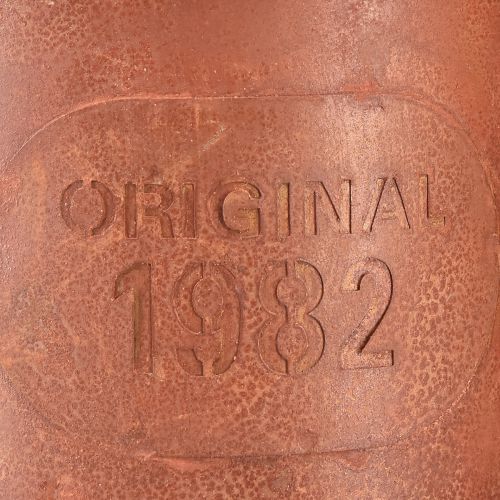 Artikel Decoratieve roestgieter plantenbak metaal Ø12,5cm H10,5cm