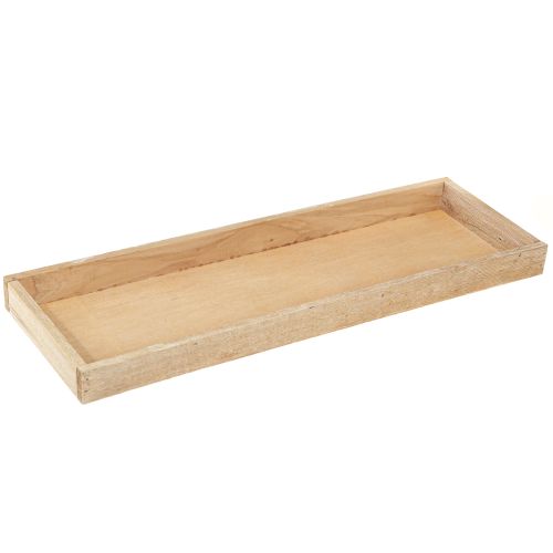 Artikel Decoratief dienblad langwerpig houten dienblad naturel 42×14×3cm 3st