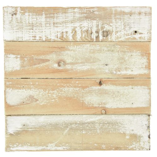 Artikel Decoratief dienblad met pootjes bruin wit shabby chic 30x30cm