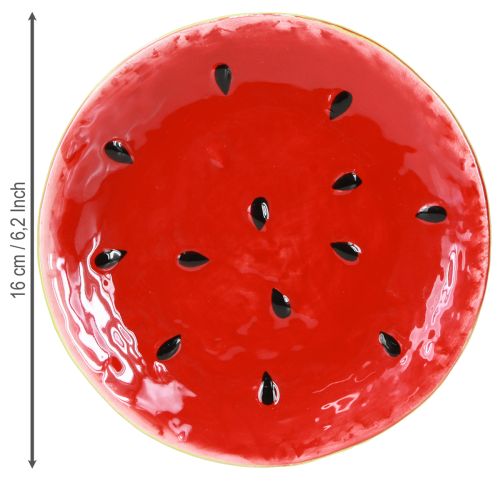 Artikel Decoratief bord keramiek bord watermeloen keramiek Ø16cm 2 stuks