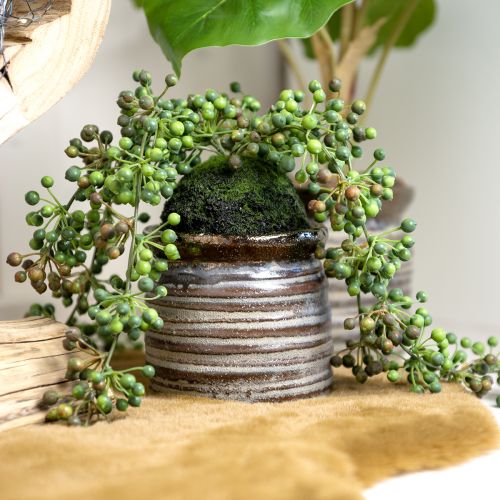 Artikel Decoratieve plantenbak keramiek metallic bruin grijs 10,5×10cm 2st