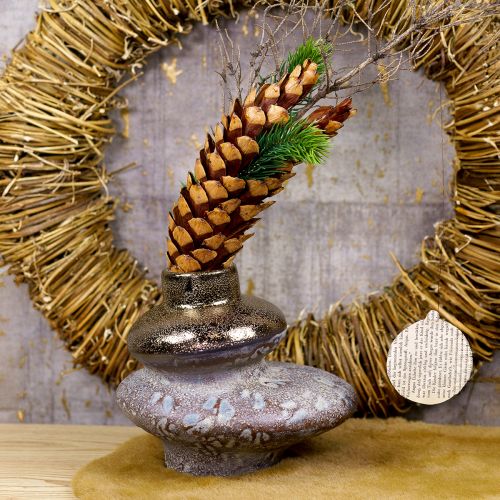 Artikel Decoratieve vaas keramiek metallic look siervaas 19×18×16cm
