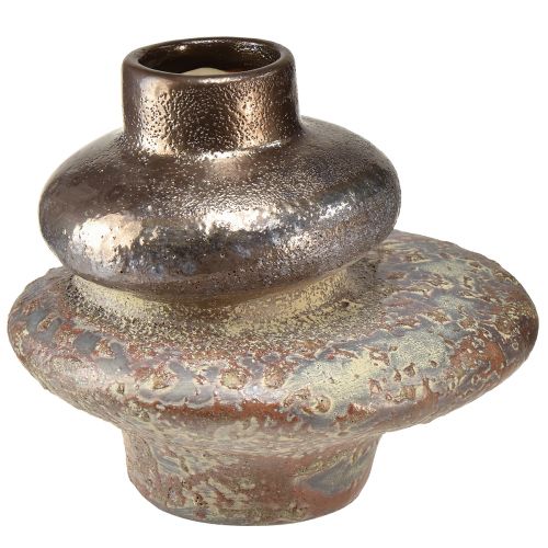 Artikel Decoratieve vaas keramiek metallic look siervaas 19×18×16cm