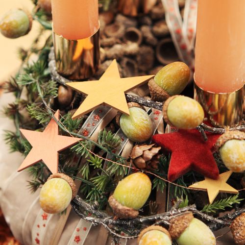 Artikel Decoratieve tak eikels decoratie groene herfstdecoratie kunstmatig 80cm